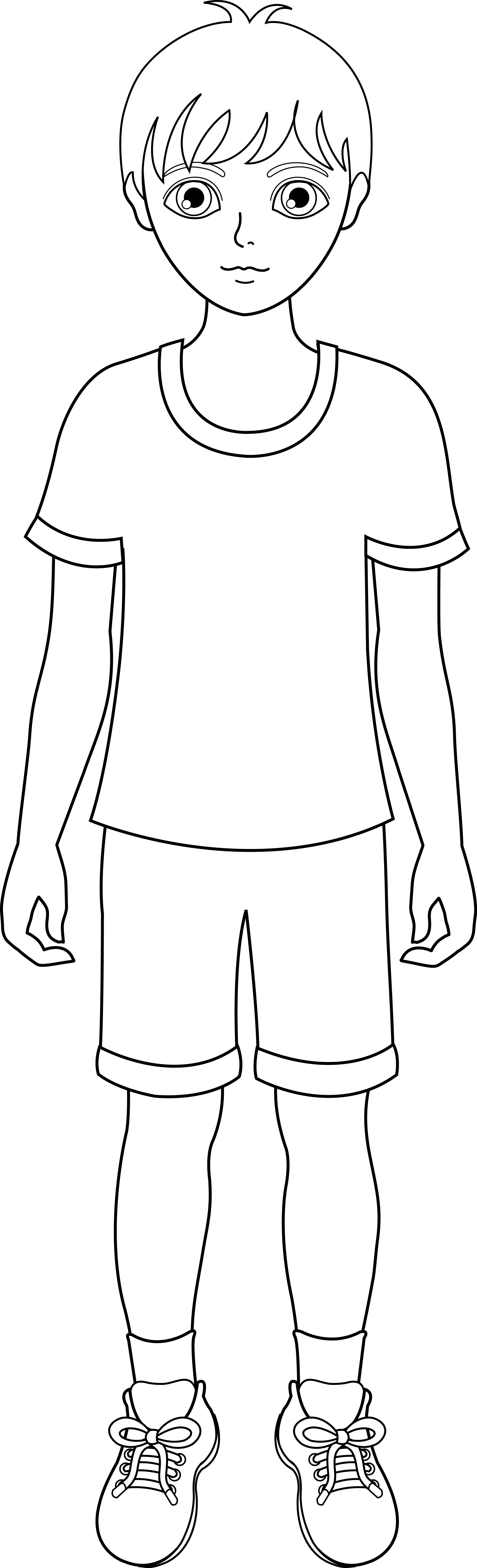 Young black boy clipart
