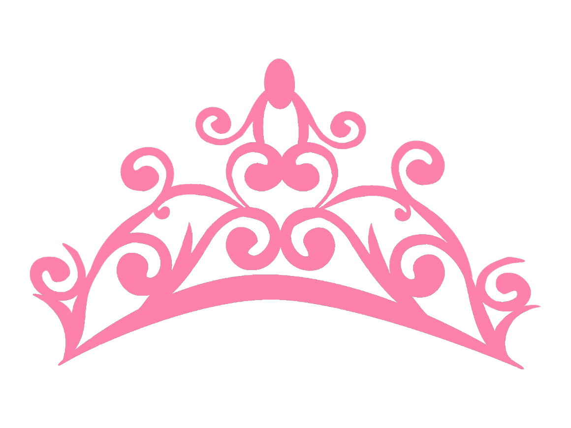 Elsa silhouette with crown clipart