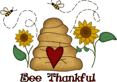 Bee Thankful Clipart