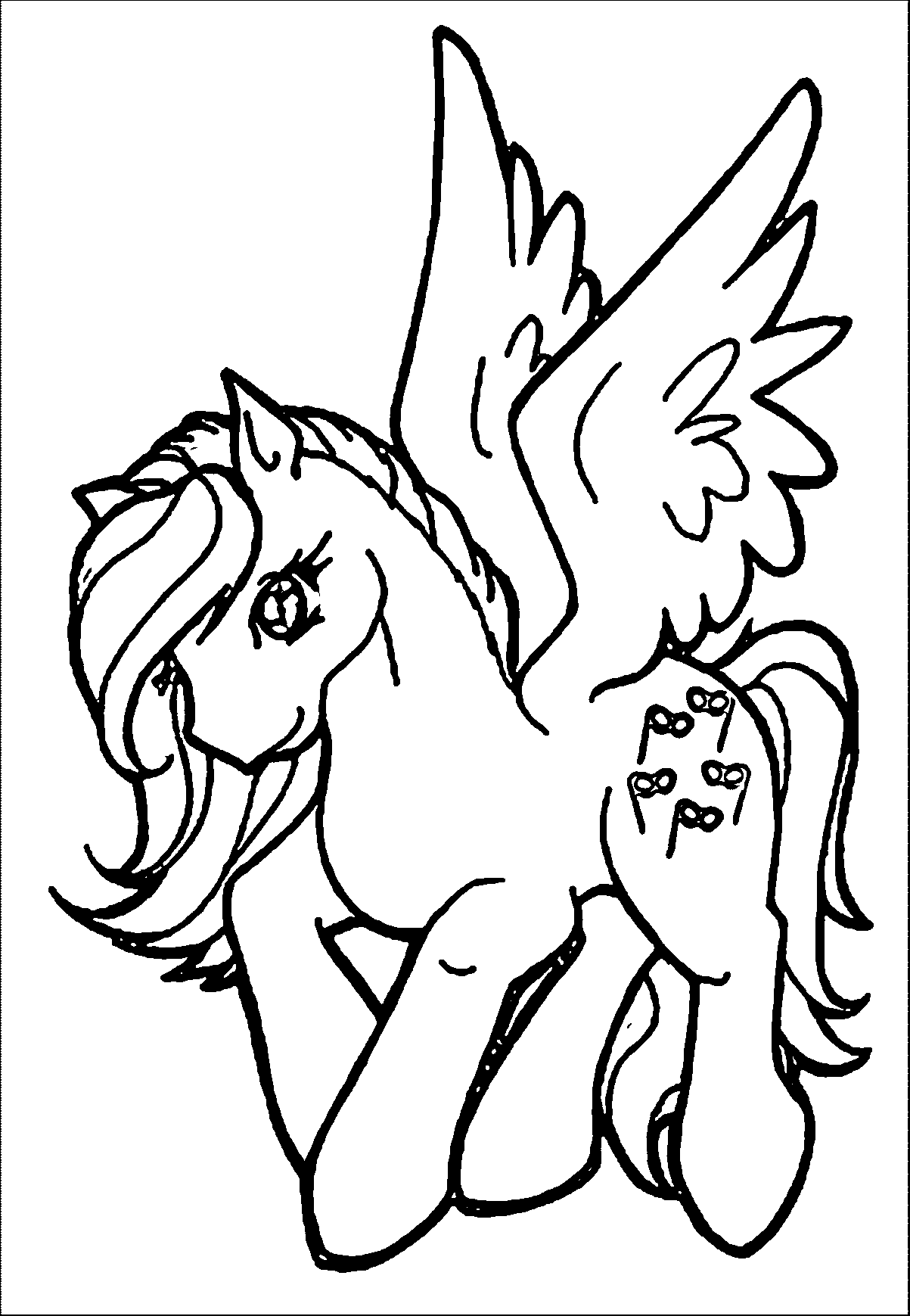 My little pony clip art black and white