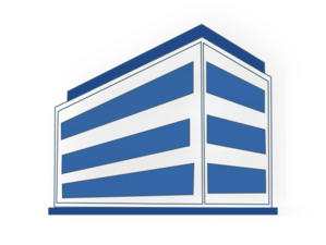 White And Blue Office Building Clip Art at Clker