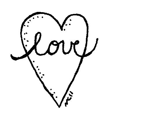 Love Black And White Clipart