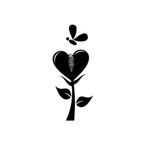 Love Black And White Clipart