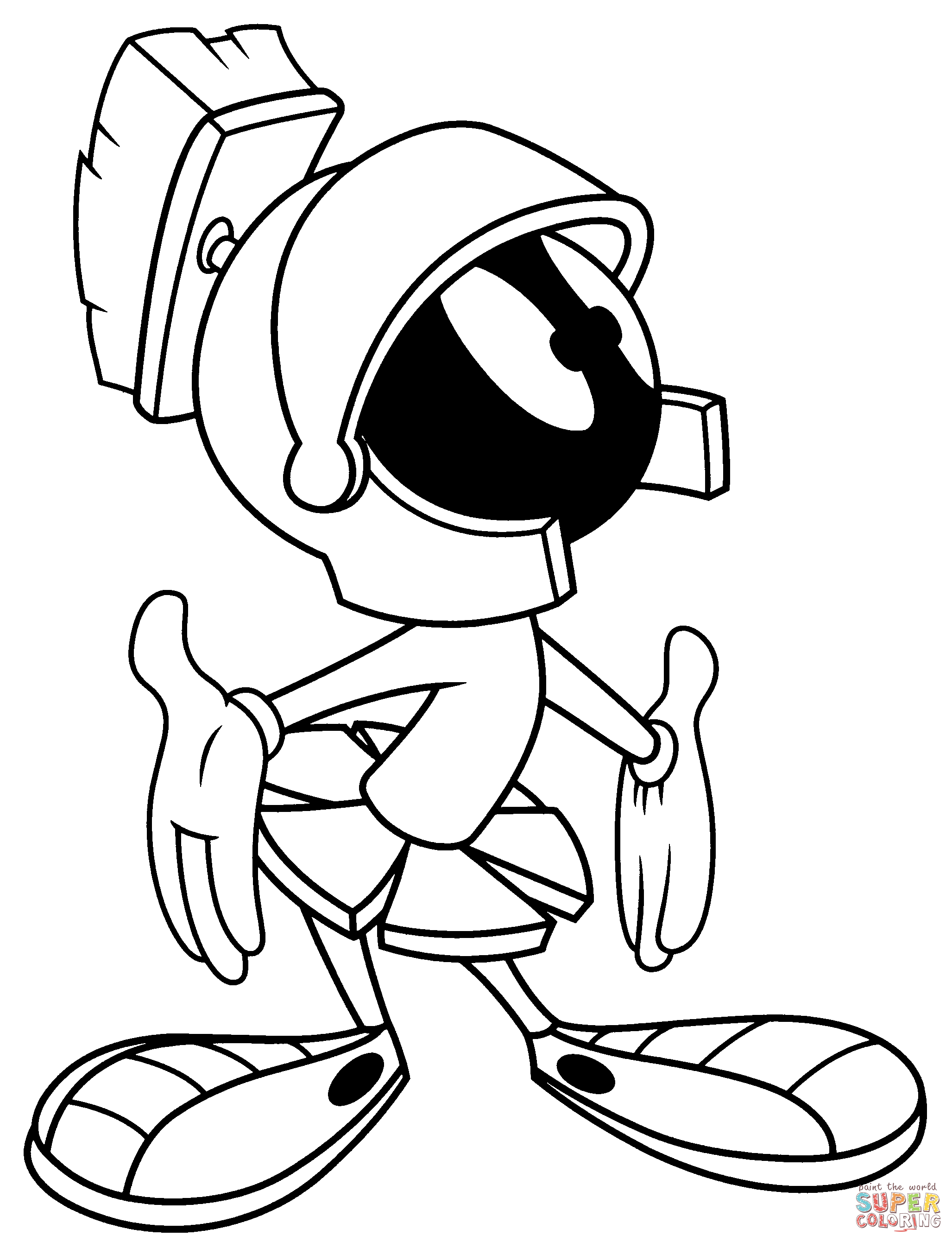 Marvin the martian clipart silhouette