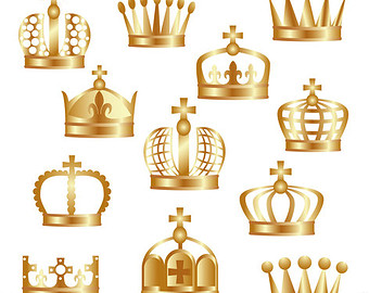 Gold Glitter Crown Clipart 45021