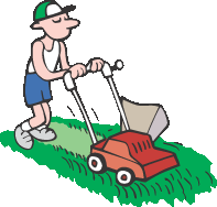 Mowing Grass Cliparts