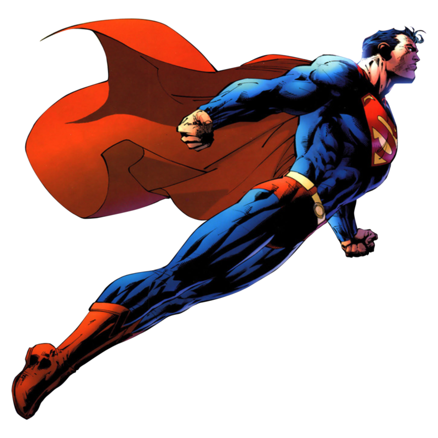 Flying Hero Pose | Supergirl Comic Art