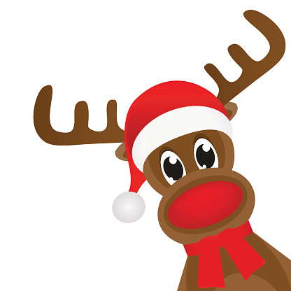 Clipart of rudolph the red nosed reindeer