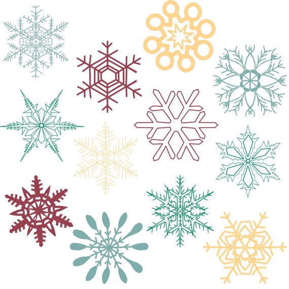 Snowflake Banner Cliparts