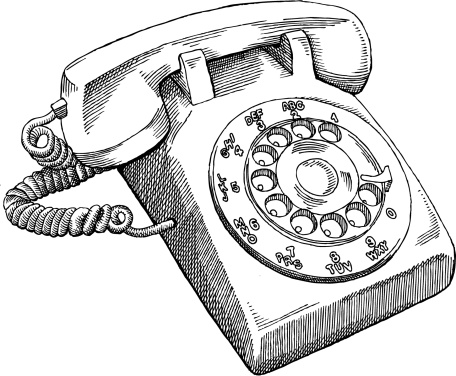 Vintage Telephone Hand Drawn Outline Doodle Icon. Old Phone And  Communication, Phone Call, Receiver Concept. Vector Sketch Illustration For  Print, Web, Mobile And Infographics On White Background. Royalty Free SVG,  Cliparts, Vectors,