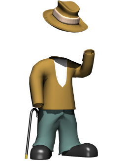 invisible man clipart