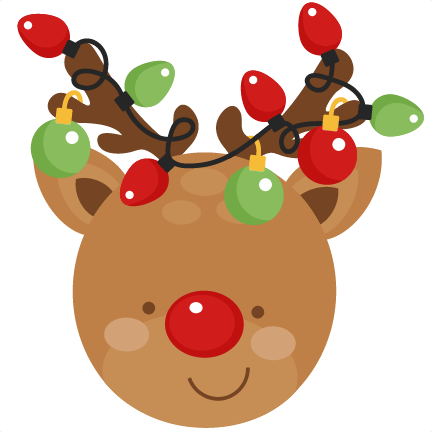 Cute reindeer christmas clipart