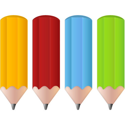 Cartoon Coloured Pencils