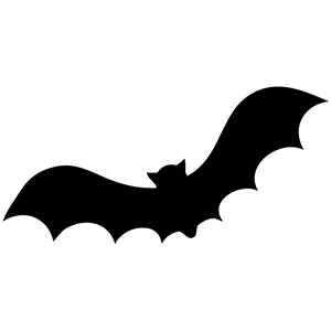Bat Silhouette clipart, cliparts of Bat Silhouette free download