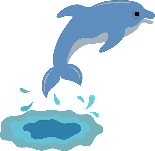 Fancy Dolphin Cliparts