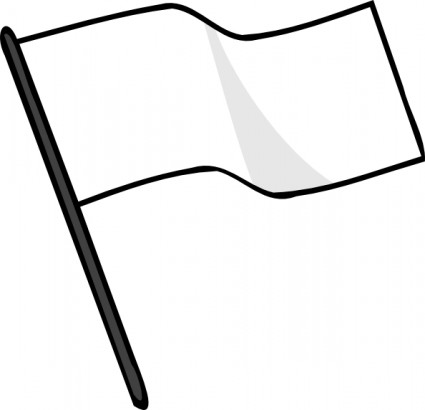 Waving White Flag clip art Free vector in Open office drawing svg