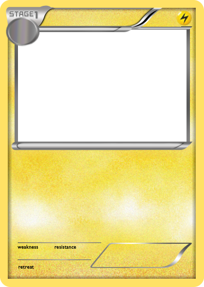 Electric Pokemon Card Template Clip Art Library