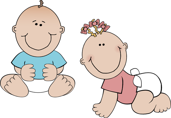 Twin Baby Clipart