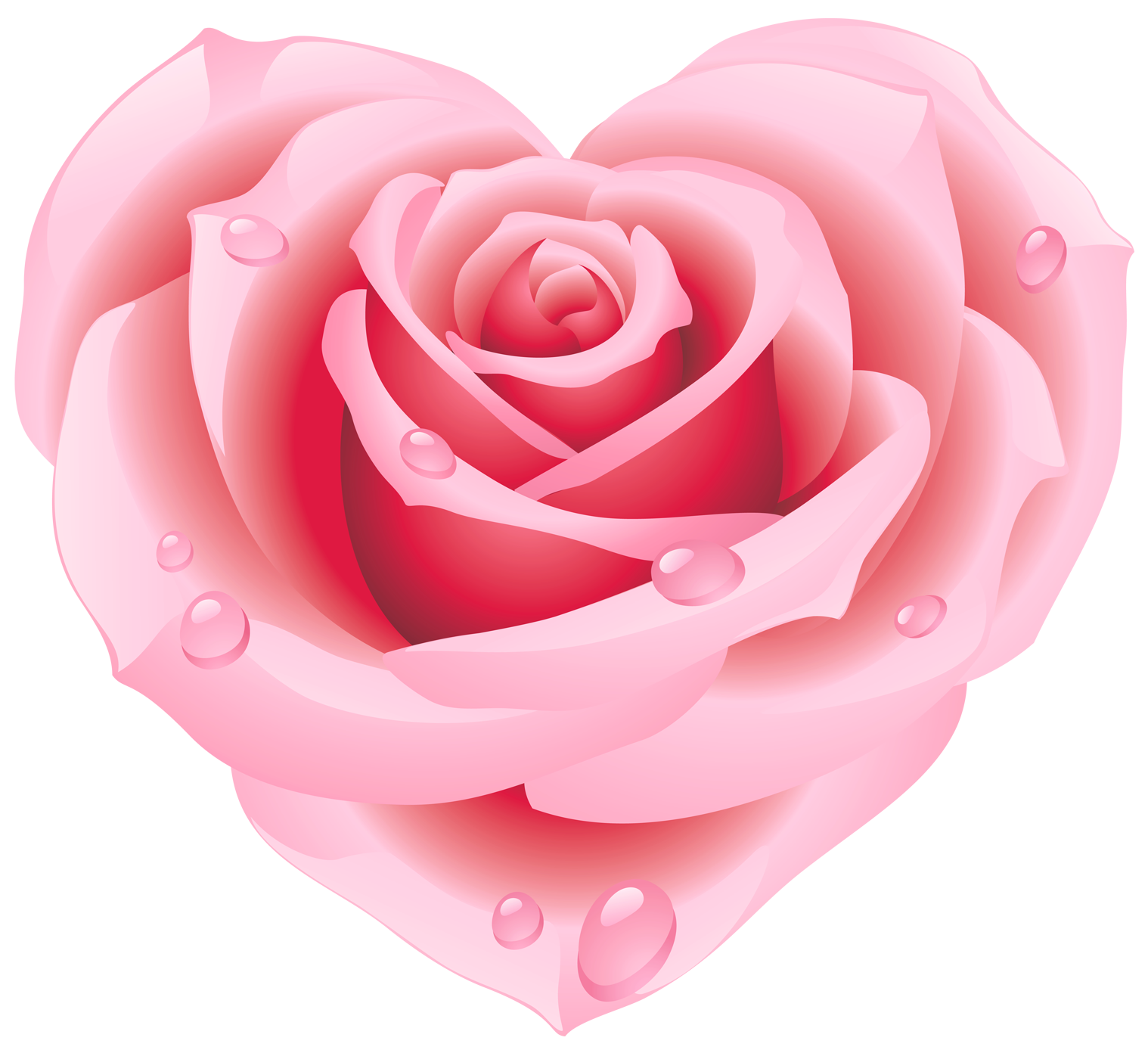 Clipart love rose heart