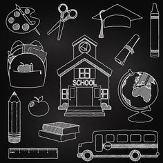 Chalkboard Cupcake Cliparts