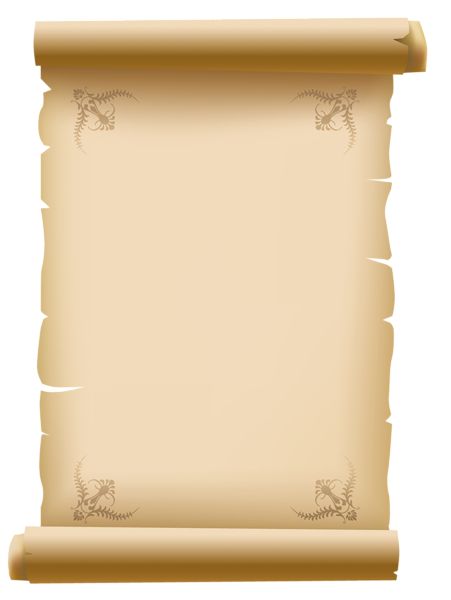 Old Scrolled Paper PNG Clipart Image