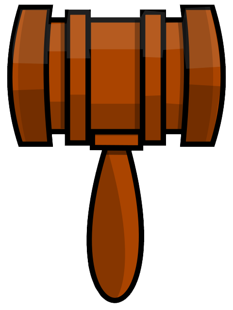 Clipart of a gavel
