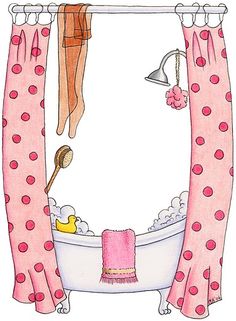 Cliparts Shower Curtain