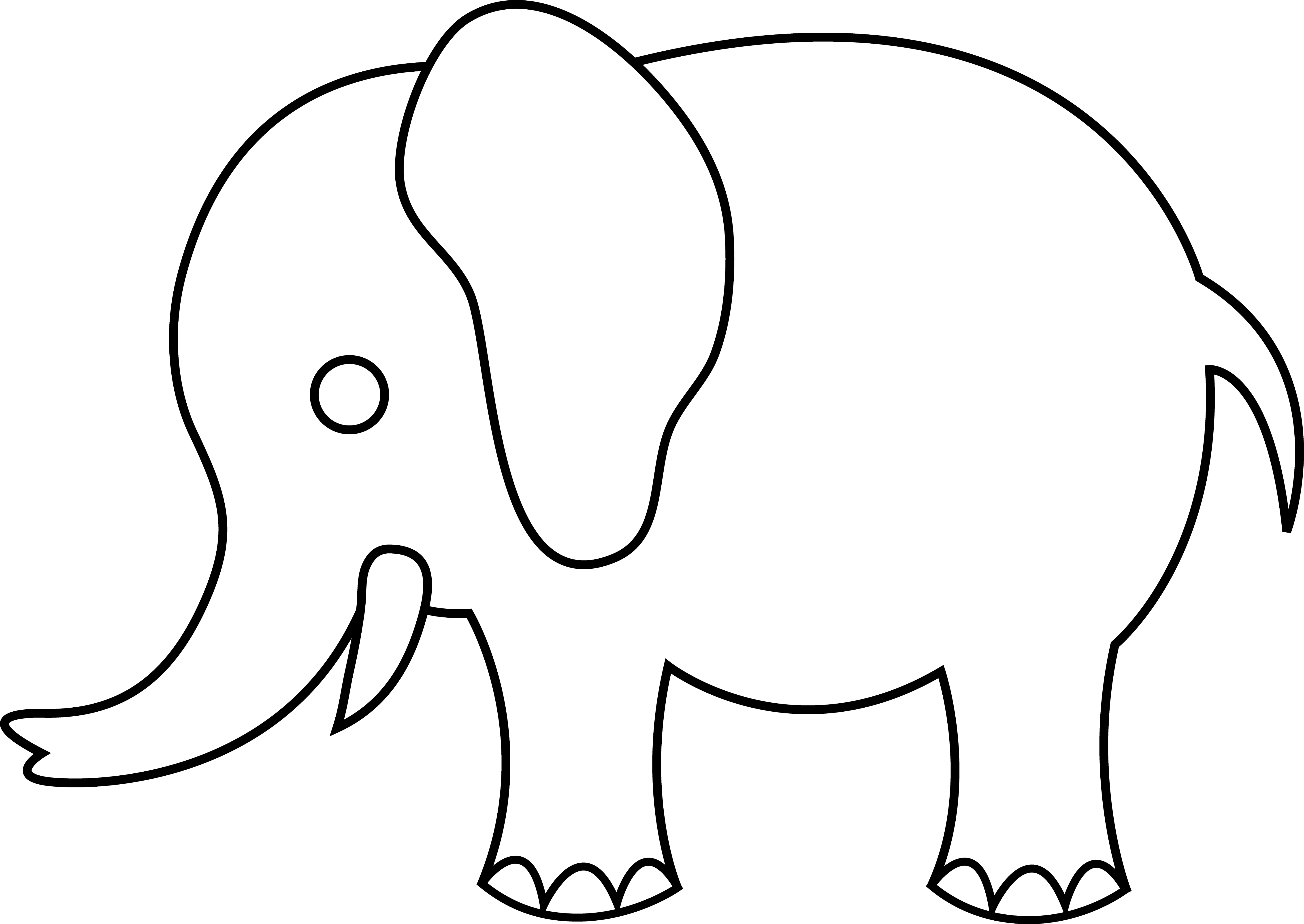 Free Elephant Outline Cliparts, Download Free Elephant Outline Cliparts