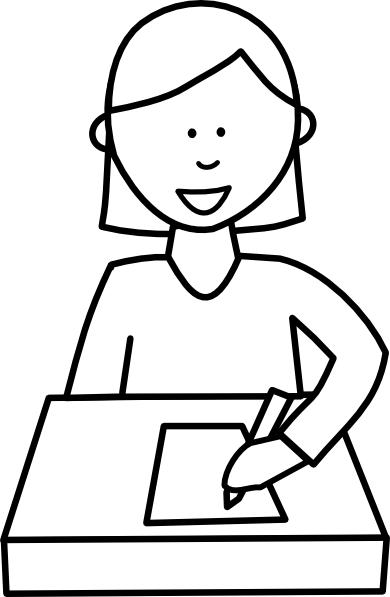 Writing Students Cliparts