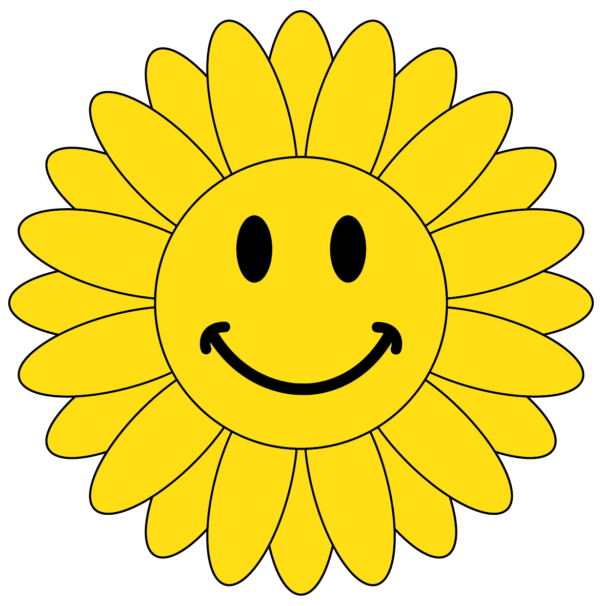 Clipart Smiley Face Flower Clip Art Library