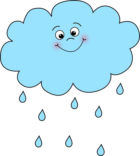 Nuage de pluie joyeux
