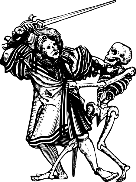 Man Fighting Death Clip Art at Clker