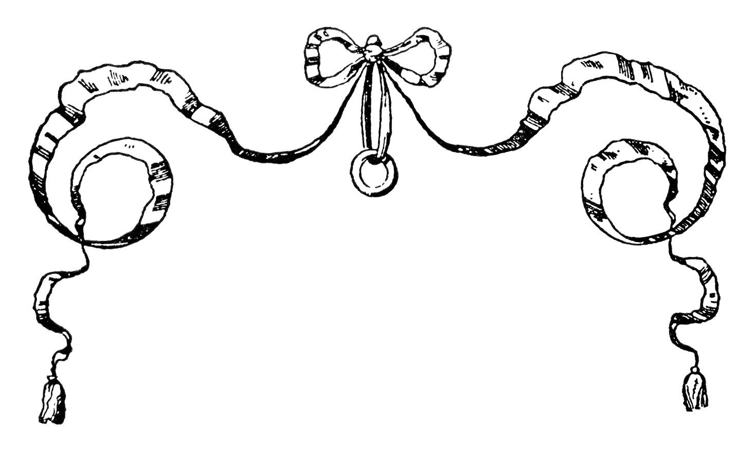 Fancy White Bow Clipart