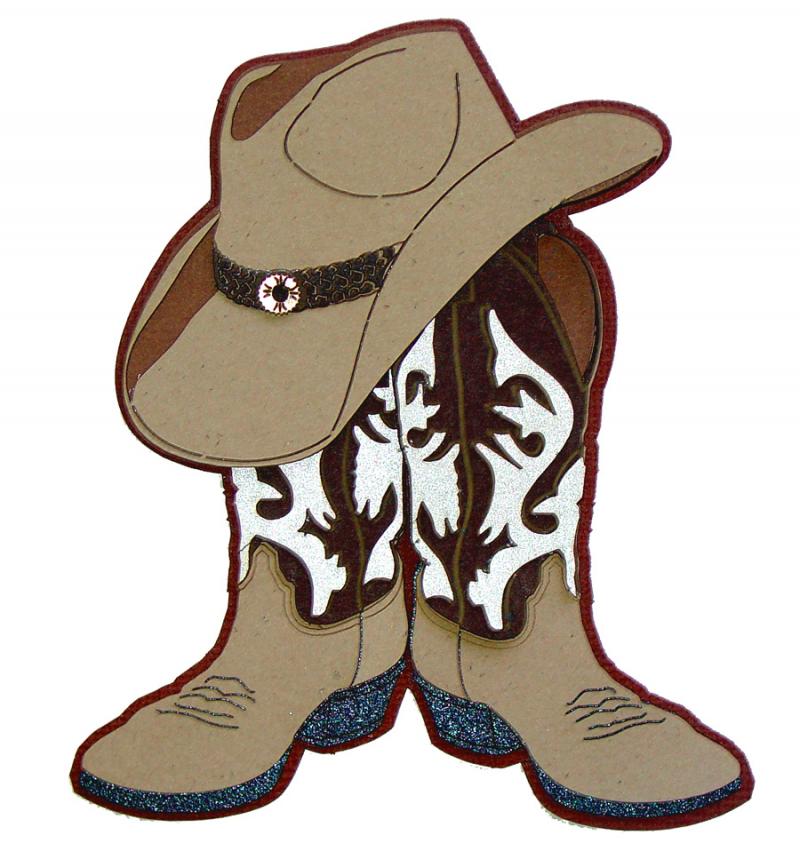 Cowboy Dancing Boots Clipart