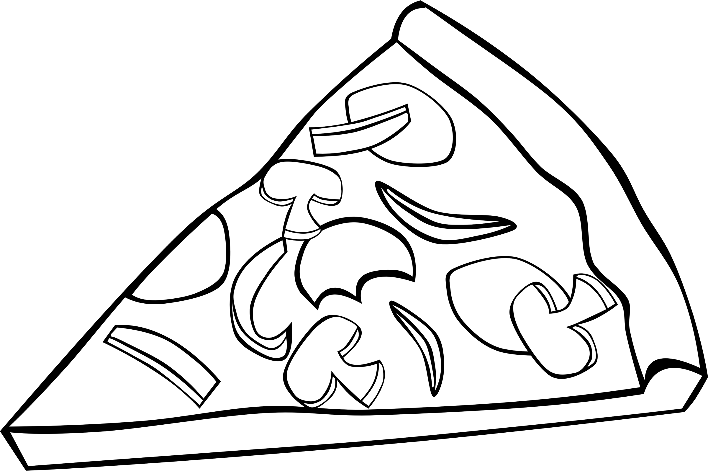 Meal clipart black and white