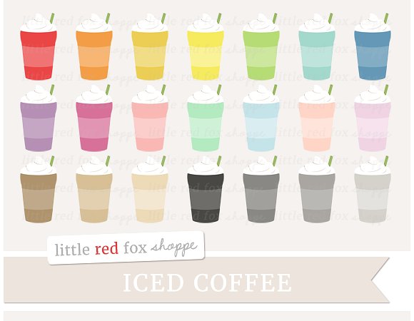 Iced BEVERAGES Cliparts