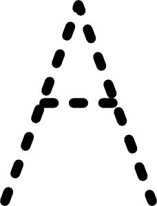 FREE ABC&Tracing Letter clip art for each Letter of the Alphabet