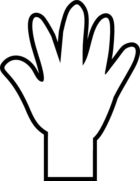 Three Handprints Cliparts