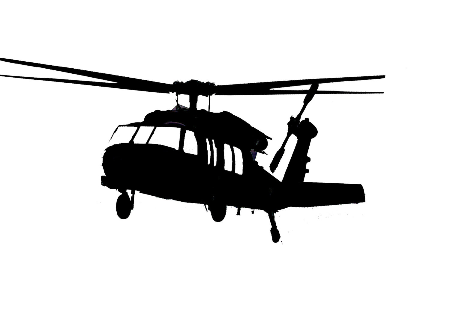 Uh-60 Black Hawk силуэт