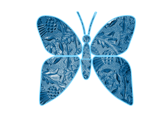 Ribbon Butterfly Cliparts