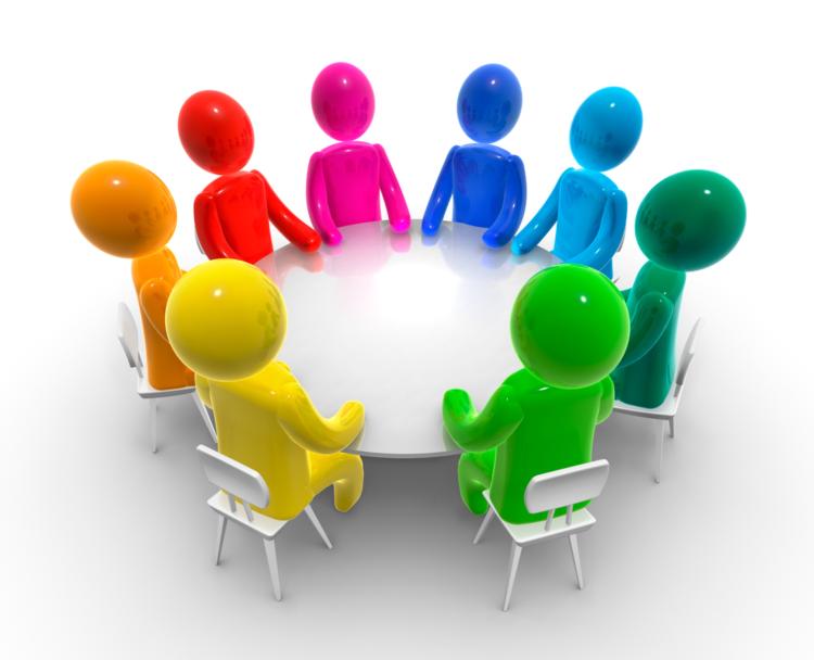 Meeting between 2 people funny clipart