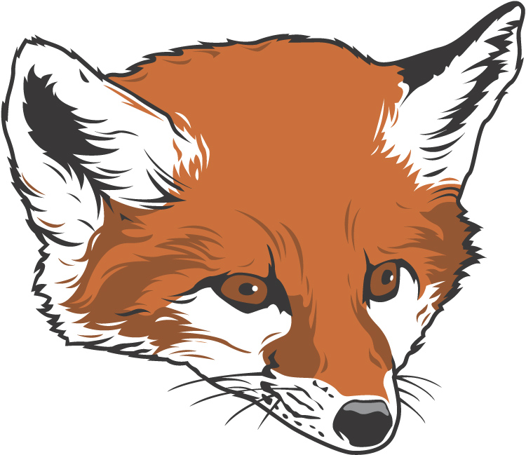 fox head clipart