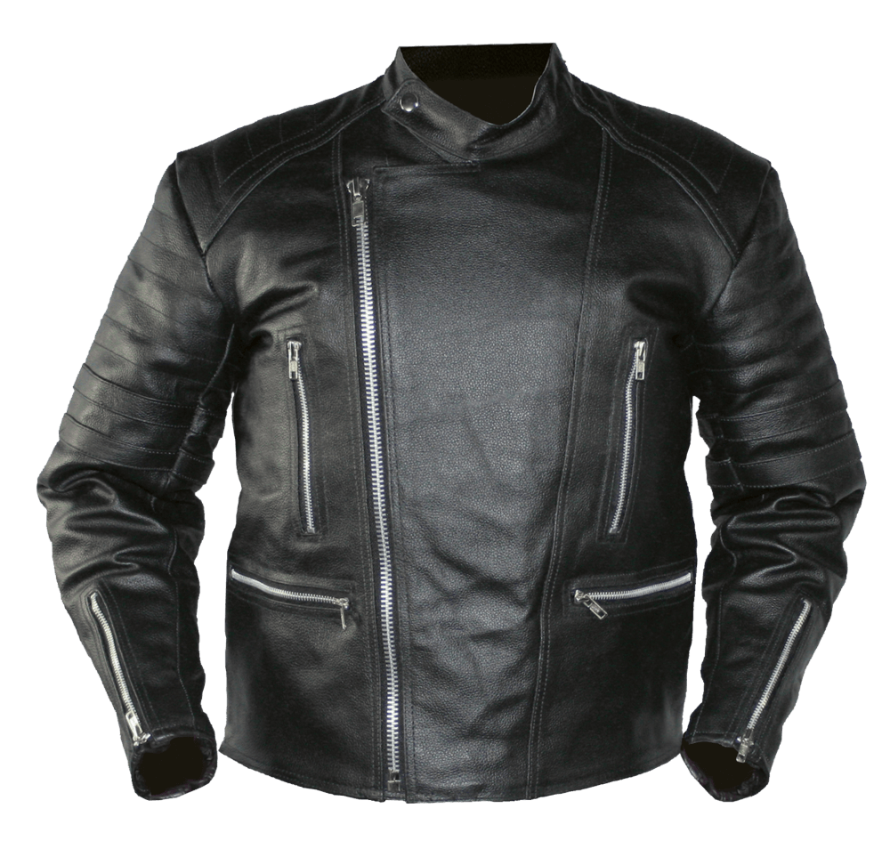 Black Leather Jacket transparent PNG