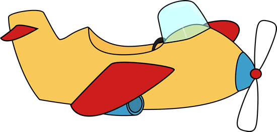 Airplane With Banner Clipart