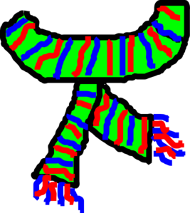 Men's Scarf Cliparts