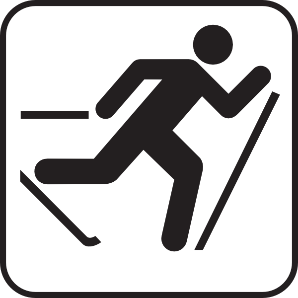 Ski Cliparts Black