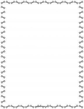 Crop Dog Bone Frame Clipart
