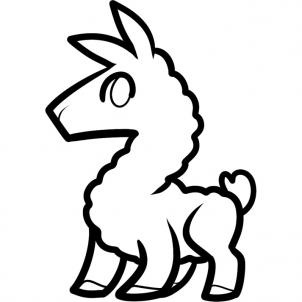 Llama clip art cartoon free clipart image 3