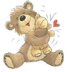 teddy bear hug clip art