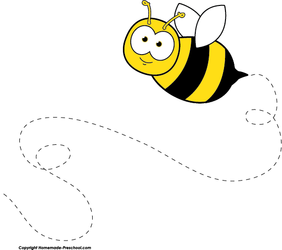 Bee Flying Clipart